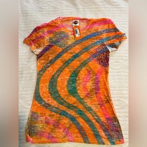 Women’s Harley Davidson Tie dye T-shirt , women’s size Large. NWT.